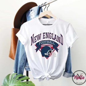 New England Football Shirt, Retro Boston Shirt, Vintage New England Football Tee
